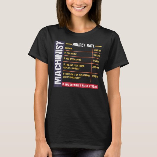 被削者の時給T Tシャツ (正面)