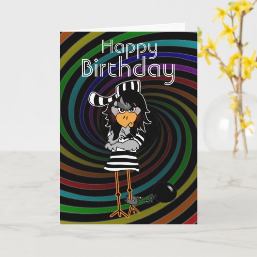 被収容者誕生日カード カード (黄色い花)