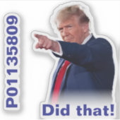 被収容者P01135809やった!シール シール (正面)