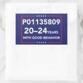 被収容者P011358 長方形シール (バッグ)