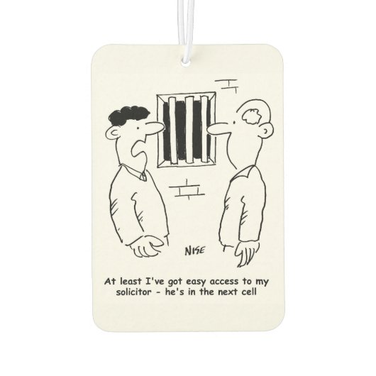 被告は弁護士に簡単を受けることができる カーエアーフレッシュナー (裏面)