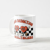 被害の軽減はヘルスケア運、ナルカン、スティグマ コーヒーマグカップ (正面左)