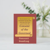 被統治者の同意 ポストカード (スタンド正面)