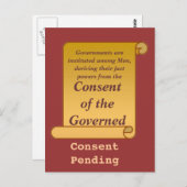 被統治者の同意 ポストカード (正面/裏面)