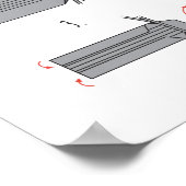 袴折り紙 ポスター (角)