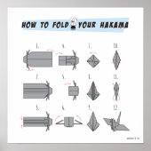 袴折り紙 ポスター (正面)