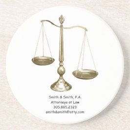 裁はかりで測判ヴィンテージ コースター