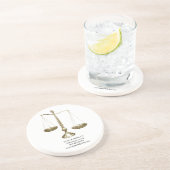 裁はかりで測判ヴィンテージ コースター (側面)