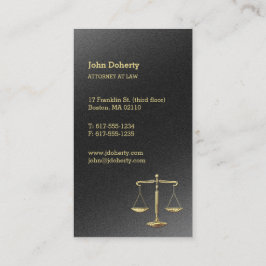 裁はかりで測判金ゴールド |弁護士 名刺