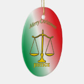 裁はかりで測判 セラミックオーナメント (右)