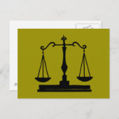 裁はかりで測判 ポストカード (正面/裏面)