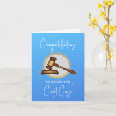 裁判での勝利おめでとう カード (黄色い花)