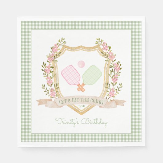 裁判に出よう |ピッ名門私立校風のクボール誕生日 スタンダードランチョンナプキン (正面)