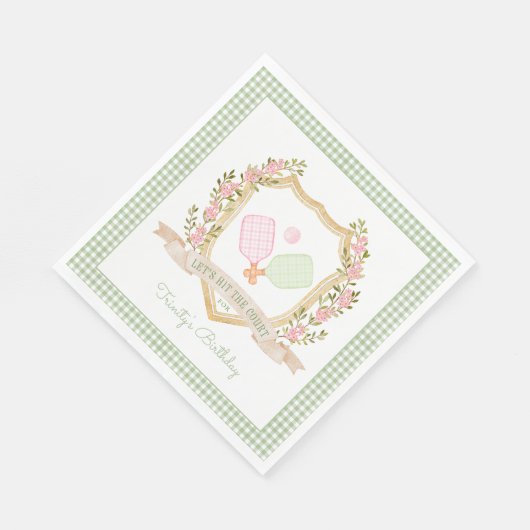 裁判に出よう |ピッ名門私立校風のクボール誕生日 スタンダードランチョンナプキン (角)