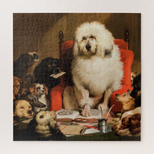 裁判官としての犬 ジグソーパズル (縦)