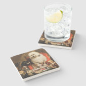 裁判官としての犬 ストーンコースター (横)