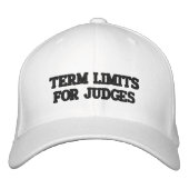 裁判官のための任期制限 刺繍入りキャップ (正面)