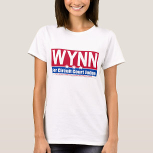 裁判官のキャンペーンサポートワイシャツのためのWynn Tシャツ