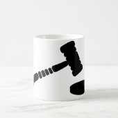 裁判官のハンマー コーヒーマグカップ (中央)