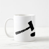 裁判官のハンマー コーヒーマグカップ (左)