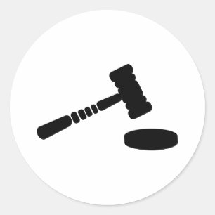 裁判官のハンマー ラウンドシール