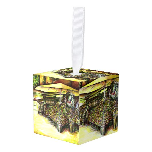 裁判官の占有 キューブオーナメント (正面アングル)