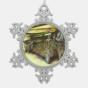 裁判官の占有 スノーフレークピューターオーナメント