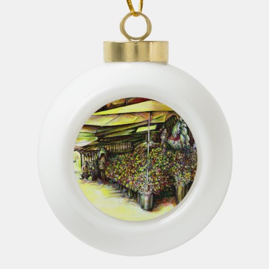 裁判官の占有 セラミックボールオーナメント (正面)