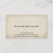 裁判官の名刺 名刺 (裏面)