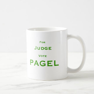 裁判官の投票Pagelのため コーヒーマグカップ