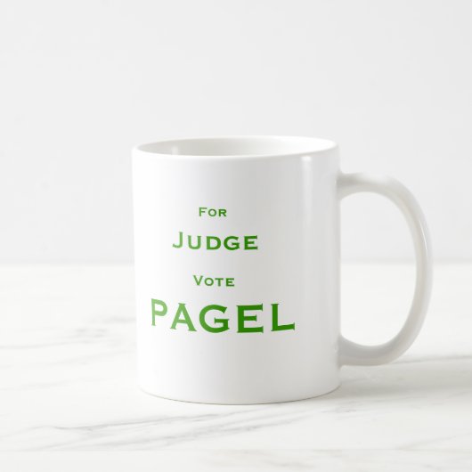 裁判官の投票Pagelのため コーヒーマグカップ (右)