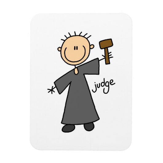 裁判官の棒人間 マグネット (縦)