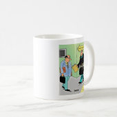 裁判官の漫画のコーヒー・マグ コーヒーマグカップ (正面右)