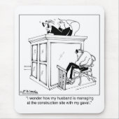 裁判官はハンマー槌ではなくを使用します マウスパッド (正面)