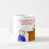 裁判官は問題無罪を主張しません コーヒーマグカップ (正面左)