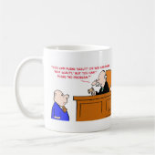 裁判官は問題無罪を主張しません コーヒーマグカップ (左)