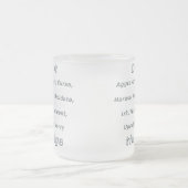 裁判官をうんざりさせないで下さい フロストグラスマグカップ (中央)