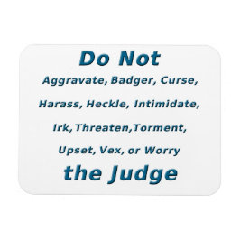 裁判官を怒らせるな マグネット