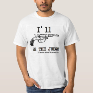 裁判官プロ銃のピストルパッキングは運びます第2を隠します Tシャツ