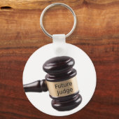 裁判官及び弁護士を志望するガベルデザイン キーホルダー (正面)