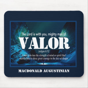 裁判官6:12 VALOR パーソナライズされた Mighty Man マウスパッド
