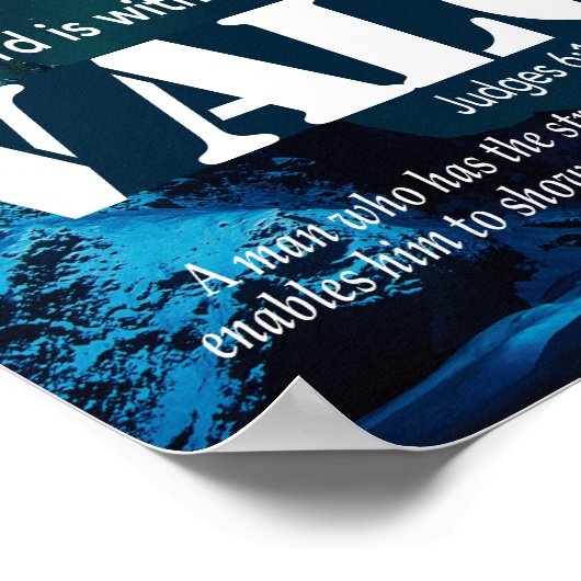 裁判官6:12 VALOR Mighty Man Christian ポスター (角)