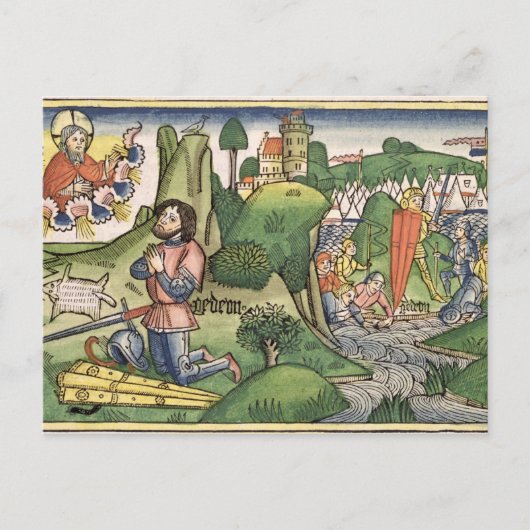 裁判官6 36 Gideonはフリースを出す' ポストカード (正面)