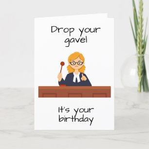 **裁判官**の誕生日カード カード