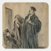 裁判官、女児 スクエアシール (正面)