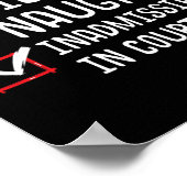 裁判所いけなのクリスマスに許さおもしろいれない ポスター (角)