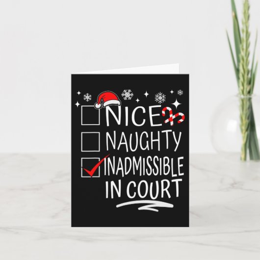 裁判所いけなのクリスマスの家族で良くない カード (正面)