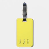 裁判所から新しいテニス ラゲッジタグ (裏面縦)