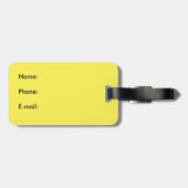 裁判所から新しいテニス ラゲッジタグ (裏面横)