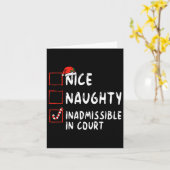 裁判所のいけなクリスマスリストに登録できない カード (黄色い花)